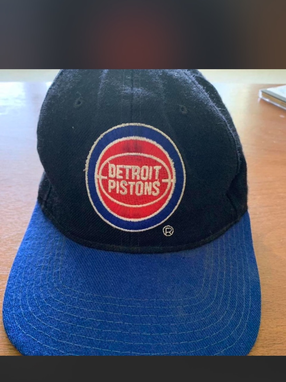 Detroit Pistons Starter black wool cap